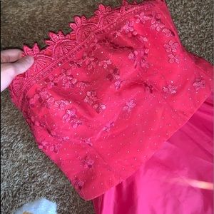 size 3/4 pink prom dress